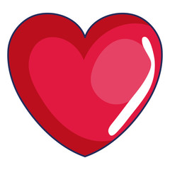 heart love romantic icon vector illustration design