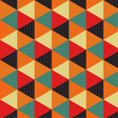 vector illustration of vintage color pattern 