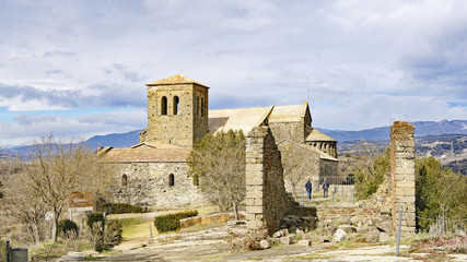 Monasterio de Sant Pere de Casserres, Comarca del Osona, Barcelona, Catalunya, España