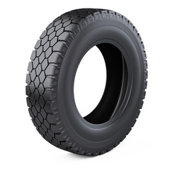 Big new tire for truck. Car wheel.