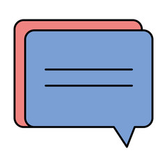 speech bubble message icon vector illustration design