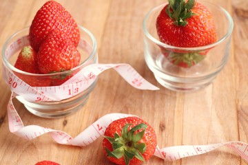 Fresh red strawberry