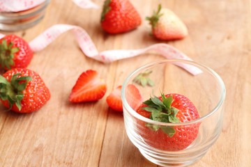 Fresh red strawberry