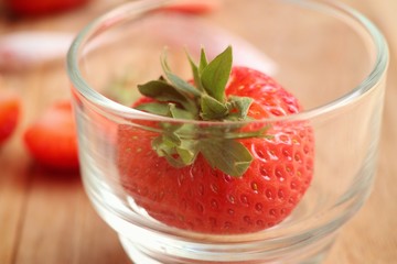Fresh red strawberry