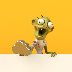 Fun zombie - 3D Illustration