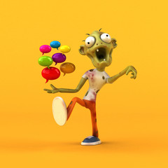 Fun zombie - 3D Illustration