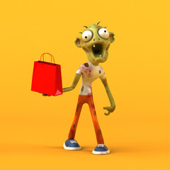 Fun zombie - 3D Illustration