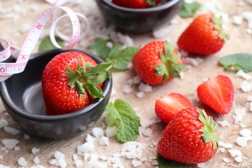 Fresh red strawberry