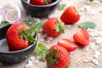 Fresh red strawberry