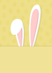 Funny Easter background with copyspace. Vector.
