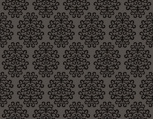 Seamless pattern for decoration isolated on a dark background. Vector illustration.