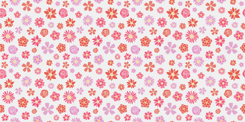 Seamless floral pattern - wrapping paper. Mother's Day, Woman's Day and Valentine's Day. Vector..