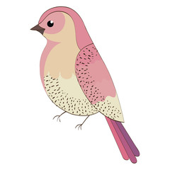 beautiful bird decorative icon vector illustration design