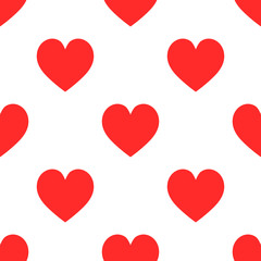 Red hearts pattern