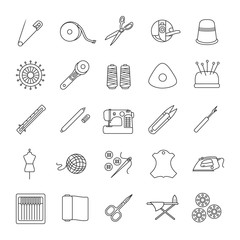 Tailoring linear icons set