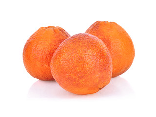 Blood red orange isolated on white background