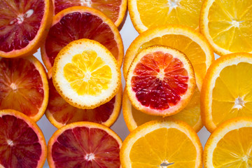 slices of oranges