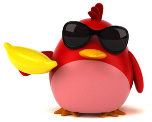 Red bird - 3D Illustration