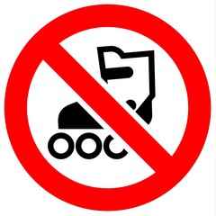 Prohibition red sign