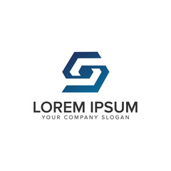 Letter S logo design concept template.