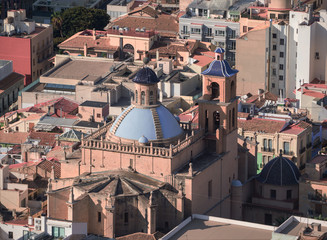 Alicante, Spanish city and tourist destination seen from the castle of Santa Barbara