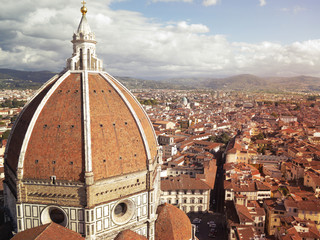 Fototapeta premium Basilica di Santa Maria del Fiore. Basilica of Saint Mary of the Flower. Florence, Italy. Florence Duomo.