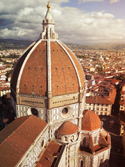 Fototapeta premium Basilica di Santa Maria del Fiore. Basilica of Saint Mary of the Flower. Florence, Italy. Florence Duomo.