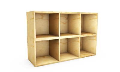 3d render of television bedside table