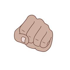 This is a fist in front view
