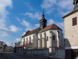 Fototapeta na wymiar Church in Piotrkow Trybunalski, Lodzkie, Poland