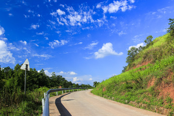 Cement roads extend up to the top of the mountain in the southwestern mountains of China