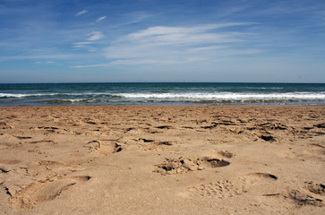 Beach, sky and sand