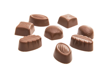 Obraz na płótnie Canvas chocolate candy isolated