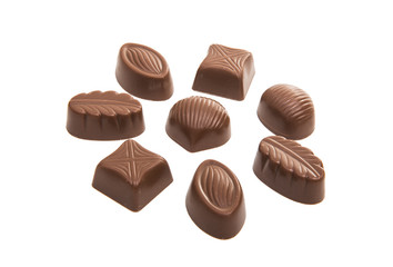 chocolate candy isolated