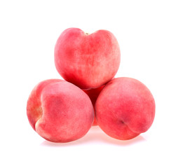 Peach isolated on white background