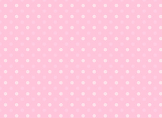 Pink and White Polka Dot Background -Pattern