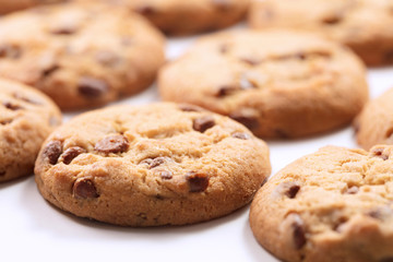 set of homemade cookies on white tray