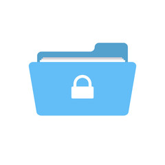 Folder key lock password private protection security icon