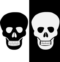 sign of danger to life. skull and crossbones