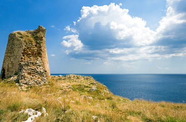 Fototapeta na wymiar The art and the sea of Otranto