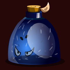 icon game magic fairy blue angry bottle