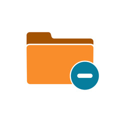Close delete document folder minus remove icon