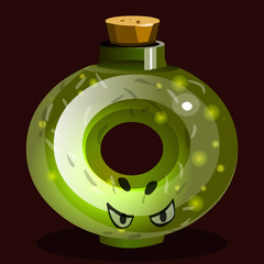 icon game magic fairy green angry bottle