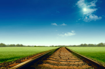 Fototapeta premium Beautiful road to your dream, abstract travel and transportation backgrounds