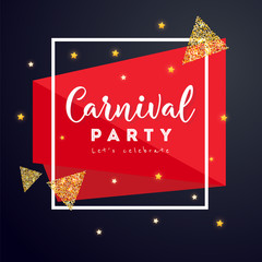 Carnival colorful poster.Vector illustration