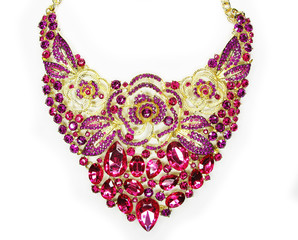 jewelry with bright crystals necklace luxury fashion