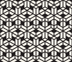 Vector seamless pattern. Modern stylish abstract texture. Repeating geometric tiles