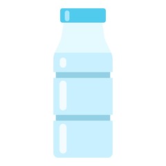 Bottle water icon, flat style