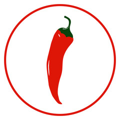 Pepper icon vector illustration