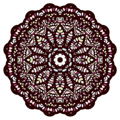 Vector illustration with abstract rosette.